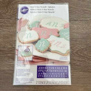 Wilton Stick N Stay Food Alphabet Stencils